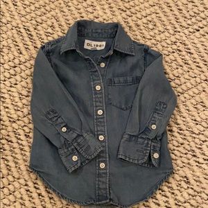 DL1961 Unisex size 2 denim button down shirt